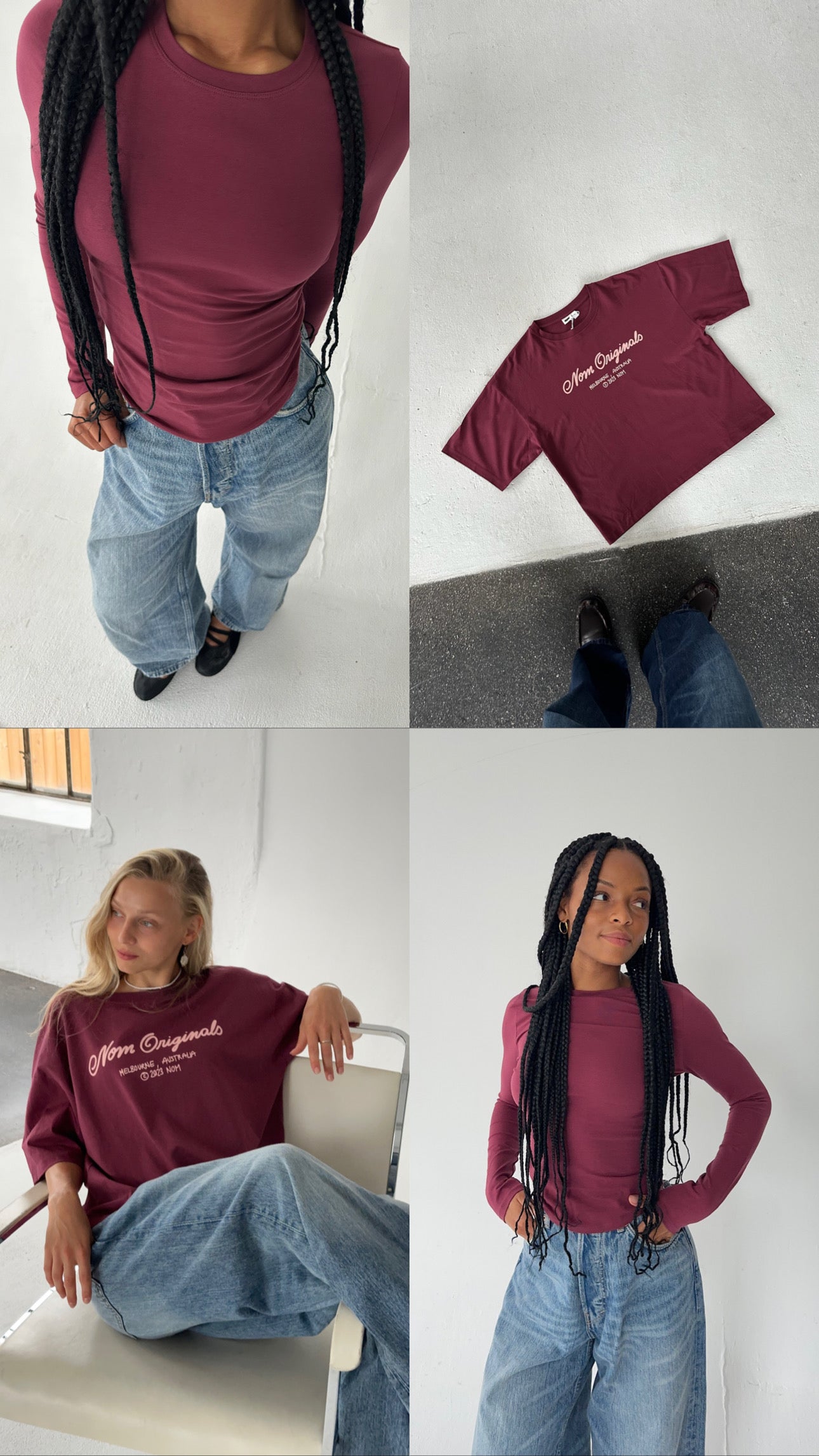 burgundy set