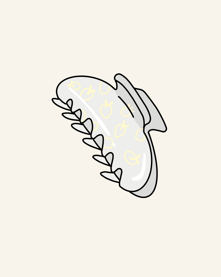 hairclip yellow berries f&f edition