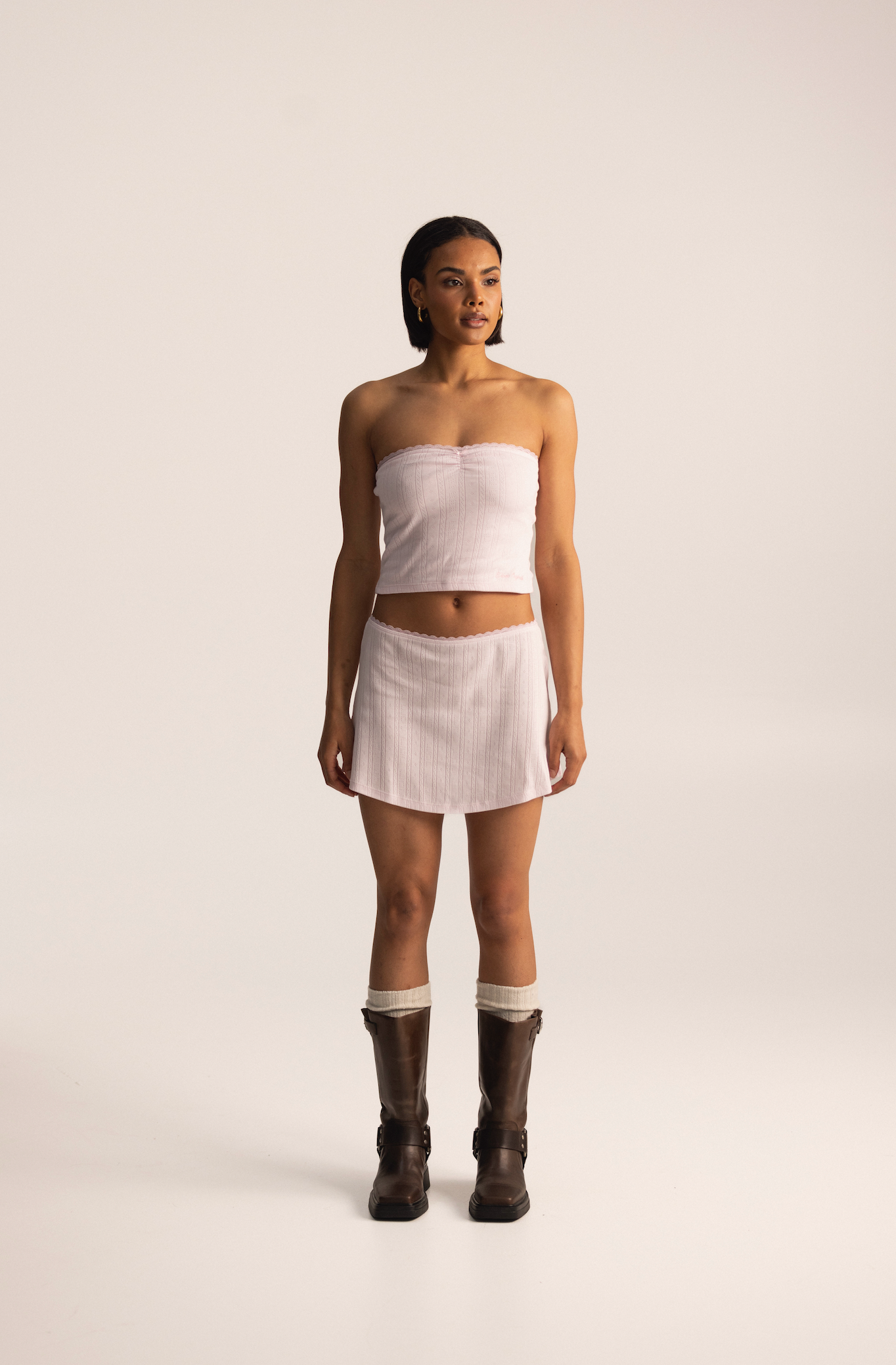 dreamy tube top baby pink