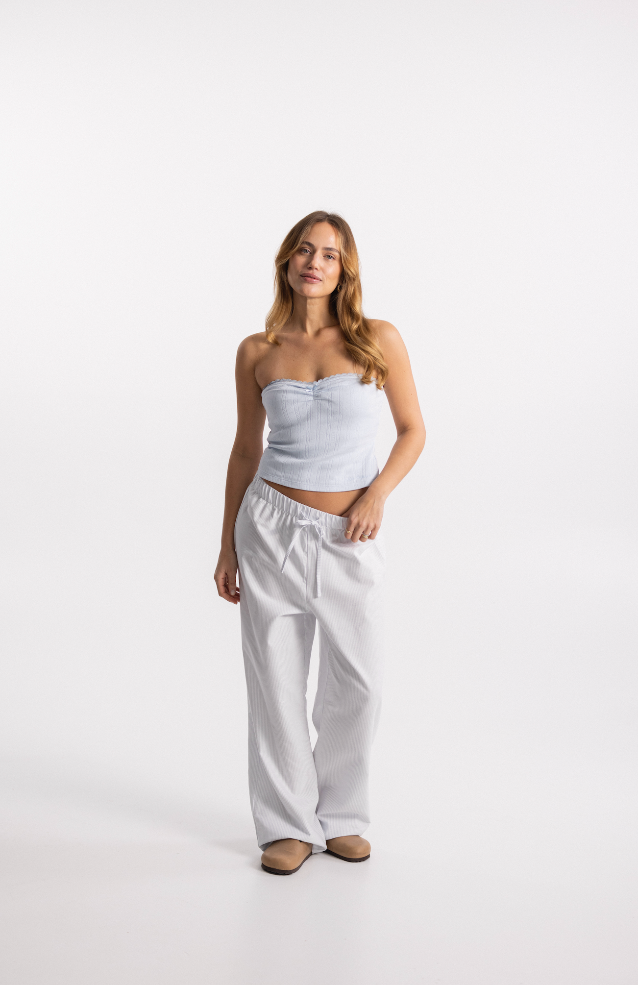 dreamy tube top baby blue