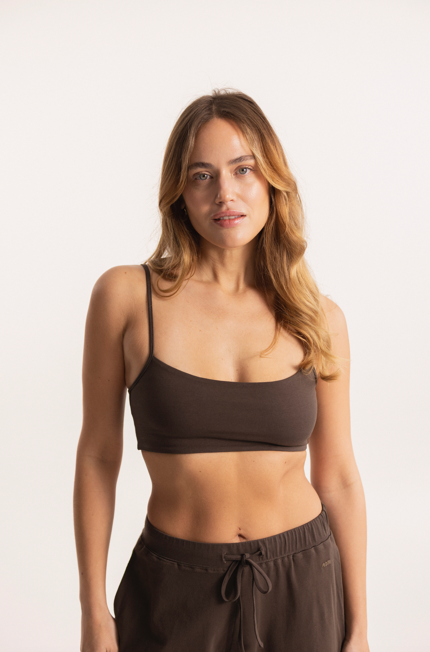 soft bralette brown