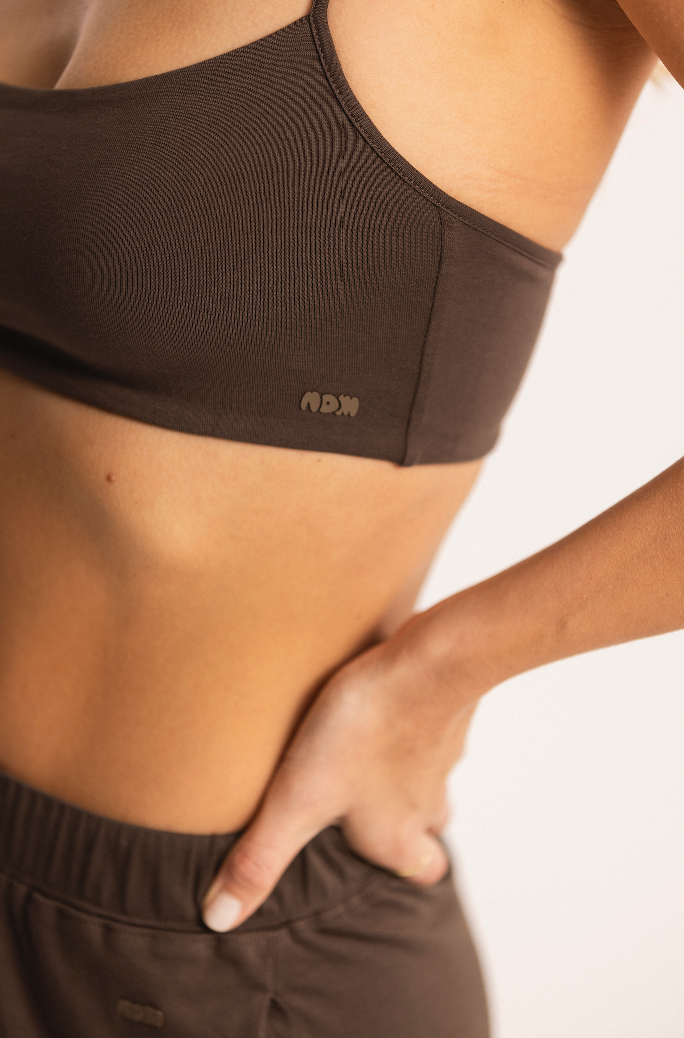 soft bralette brown