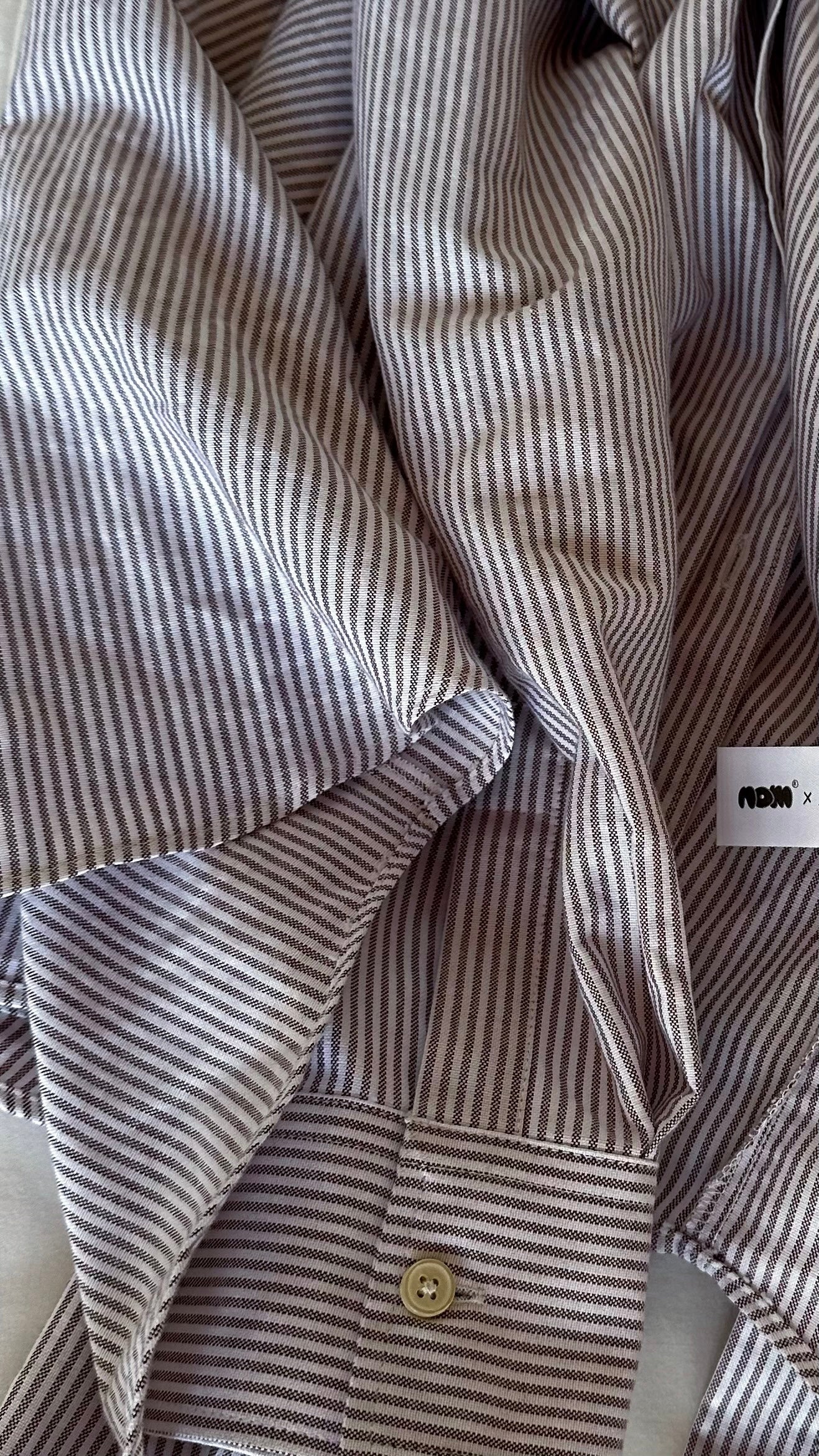 x fabi - all day striped shirt red