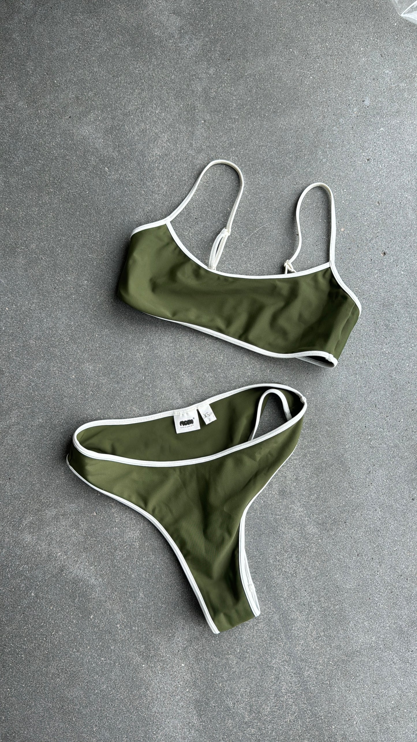 georgia bottom green/creme