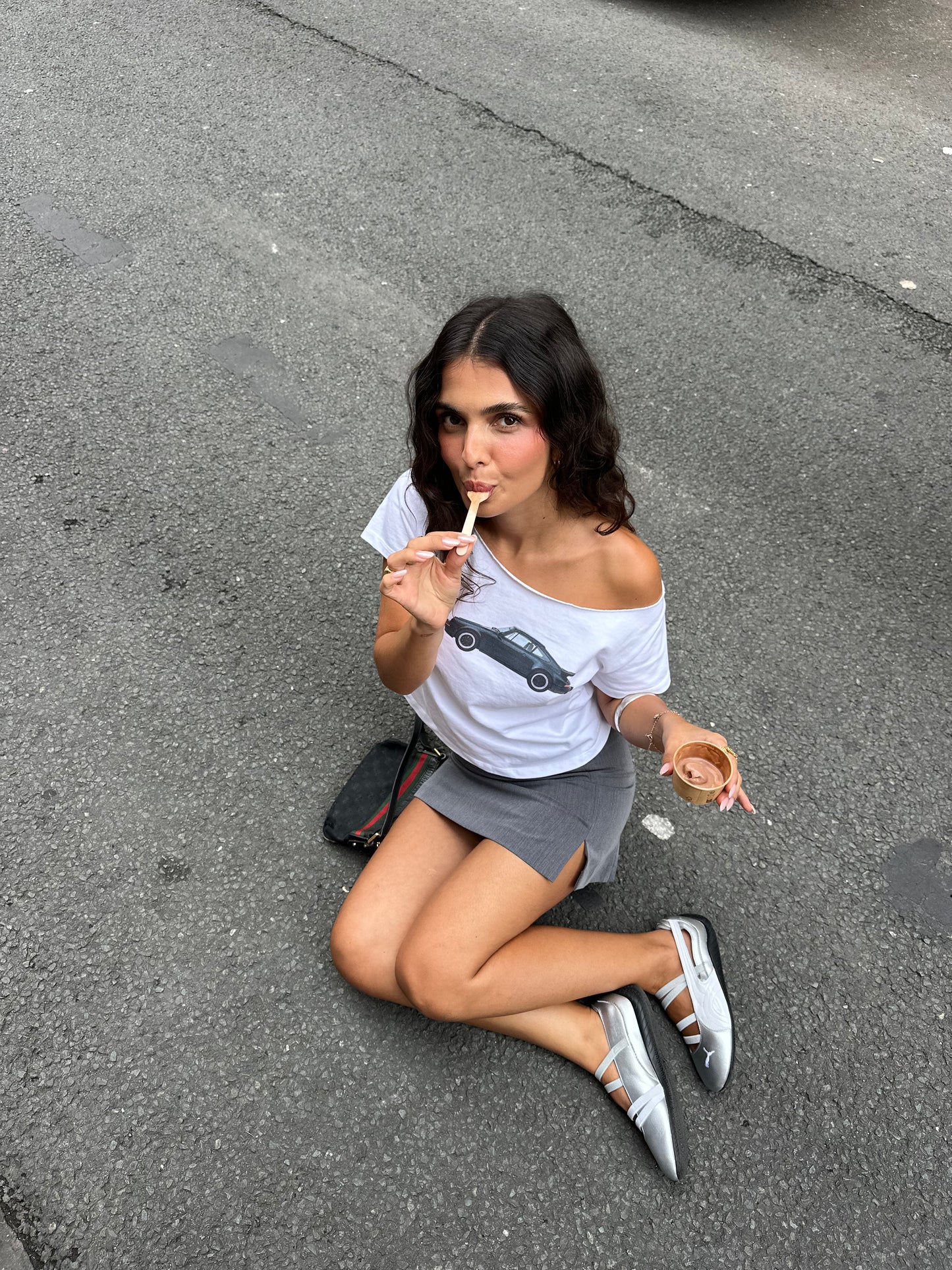 Mini Skirt - Grey
