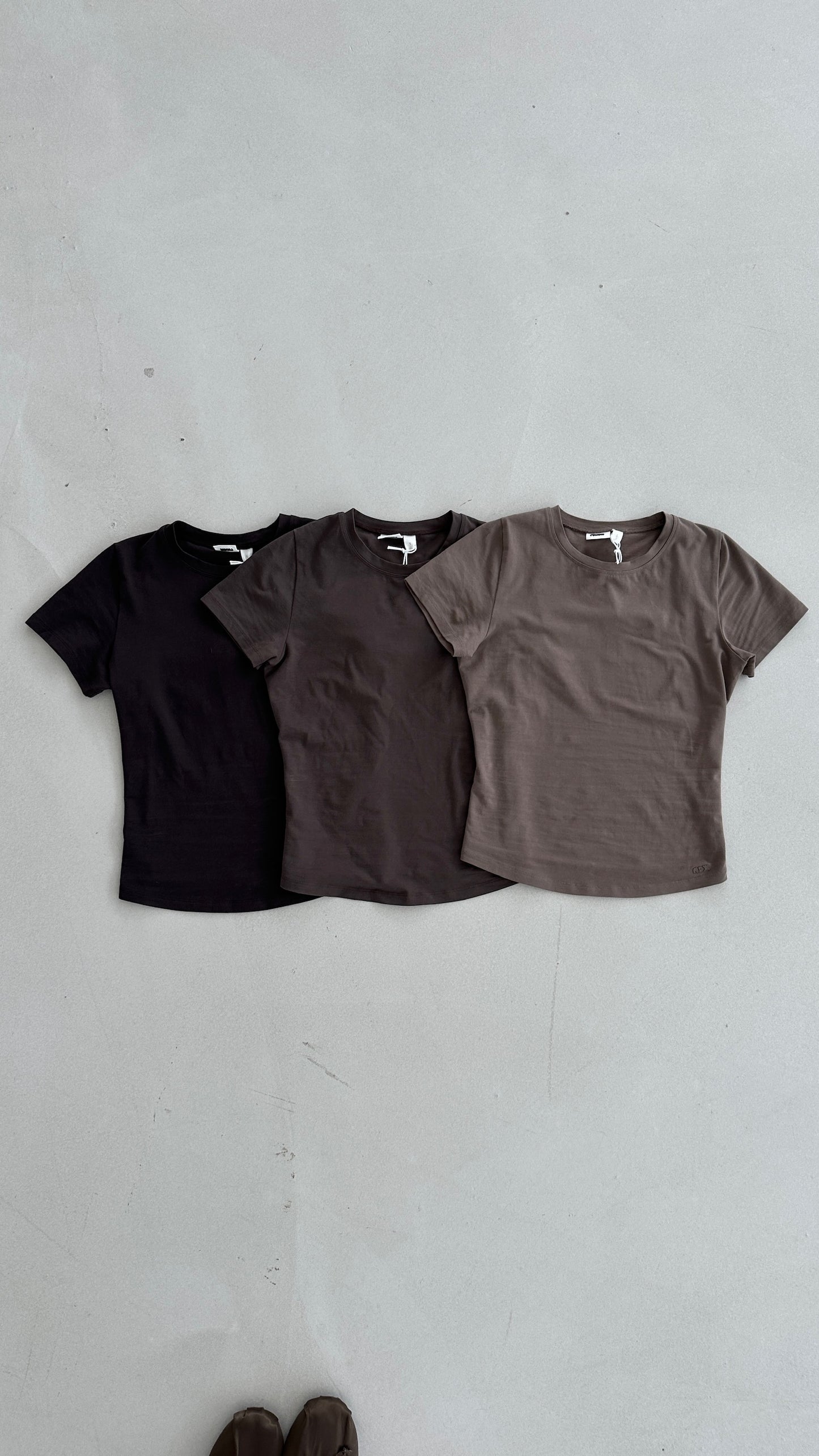 soft tee long light brown