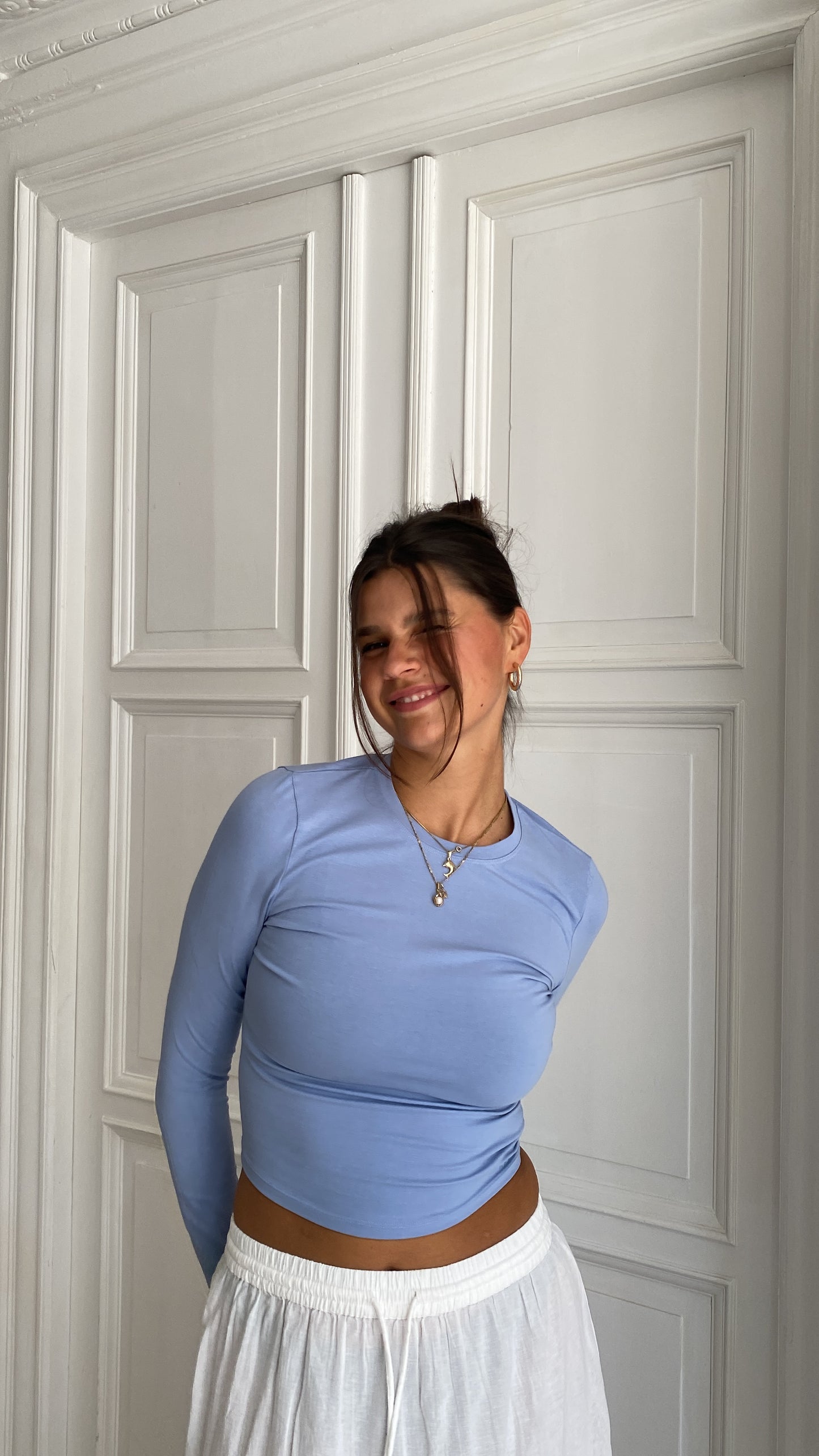 x lili - soft longsleeve blue