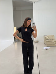 x lethilda - soft pants black