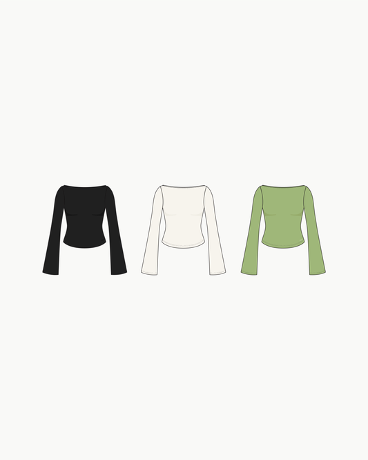 flared longsleeve trio