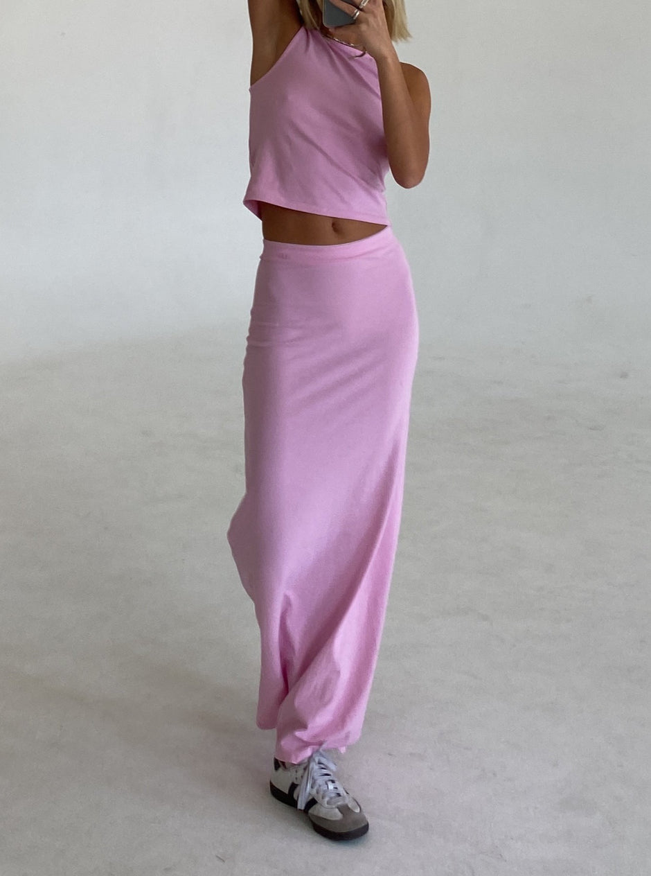 lounge skirt pink