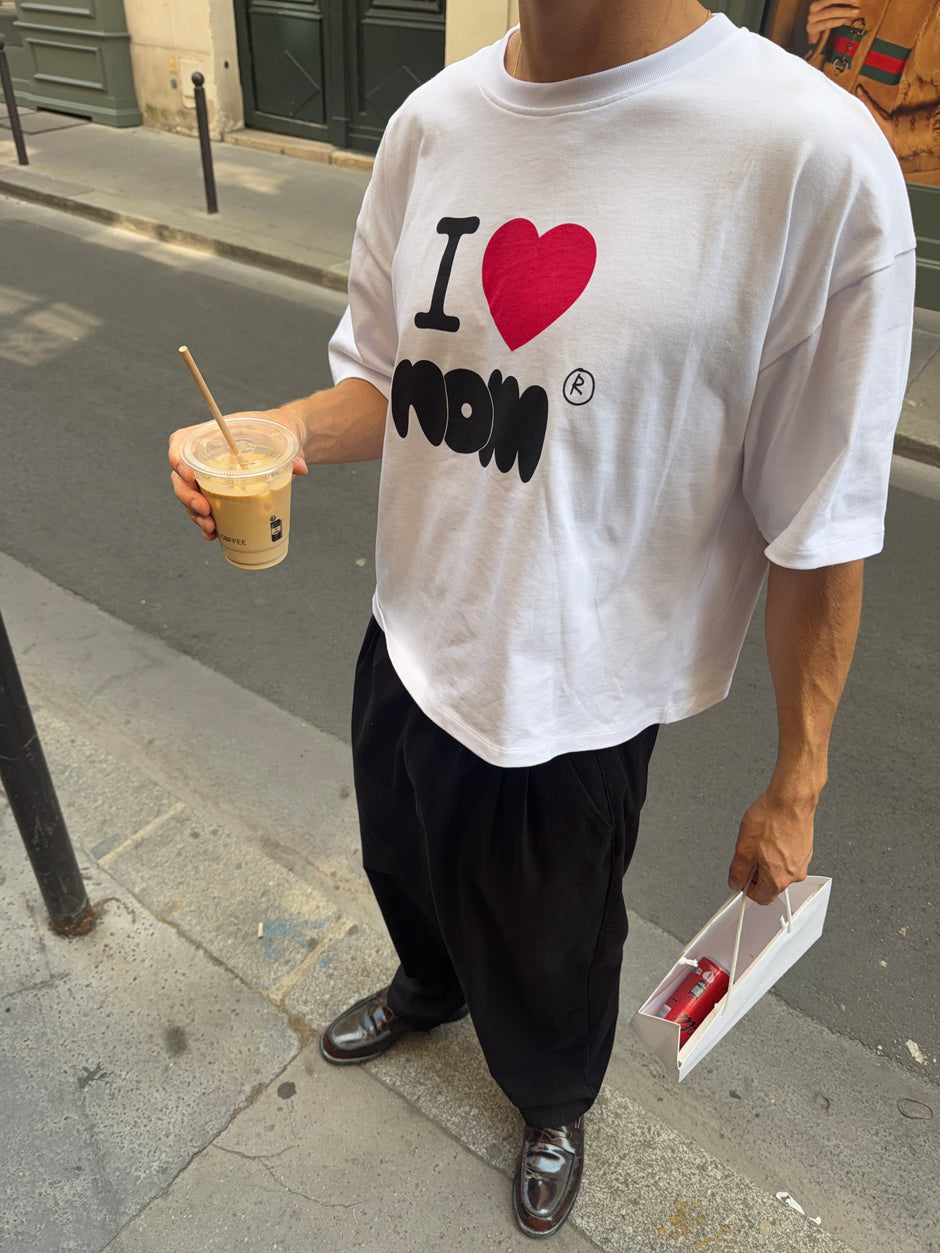 oversized tee - i love nom
