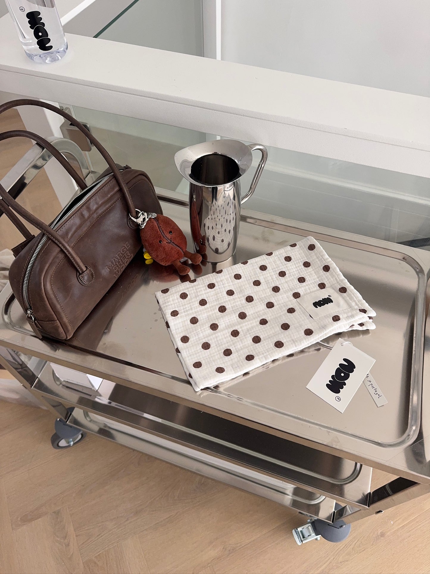 Harper Kitchen Towel - Polka Dots Brown