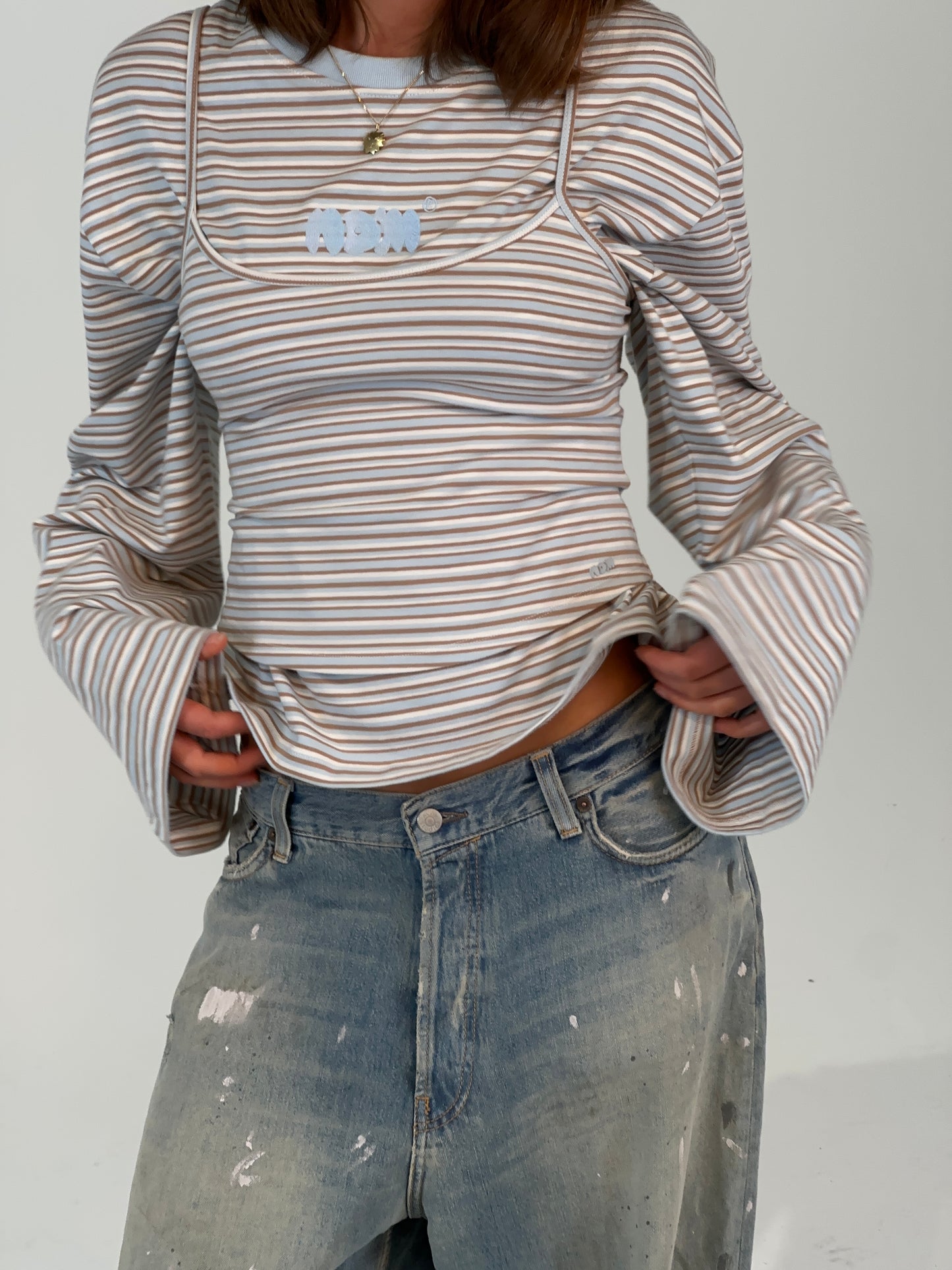 blue cream set