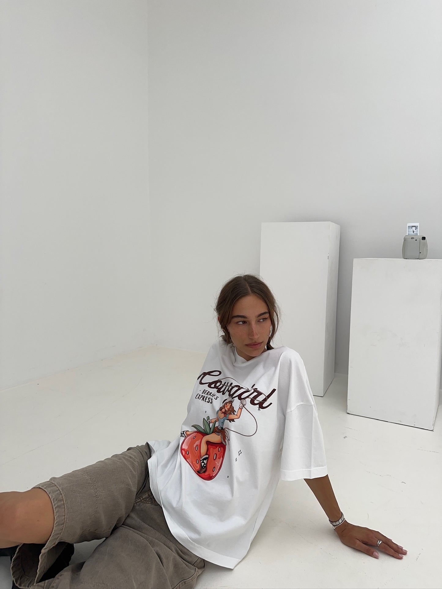 Cowgirl Boxy Tee - White