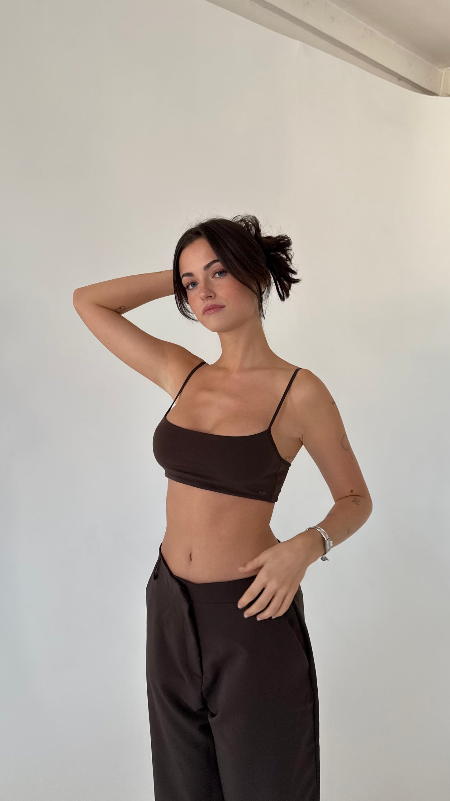 soft bralette brown