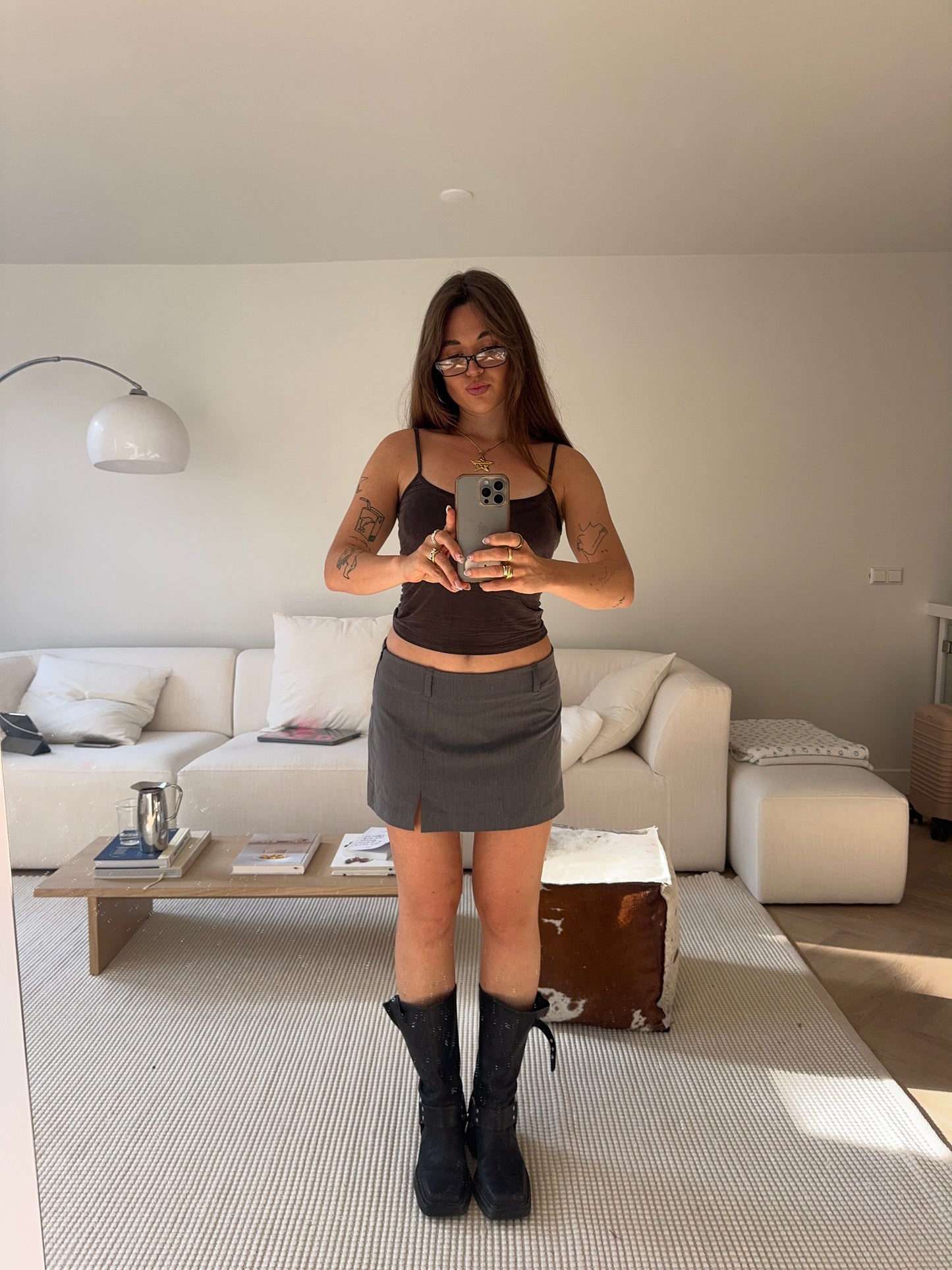 Mini Skirt - Grey