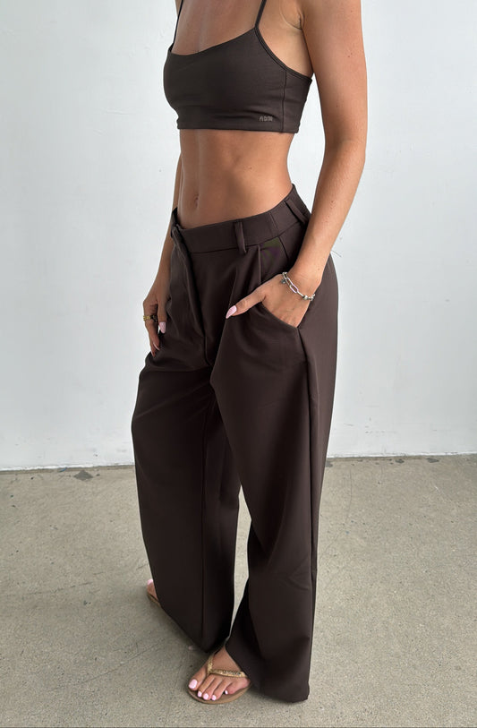 all day suit pants brown