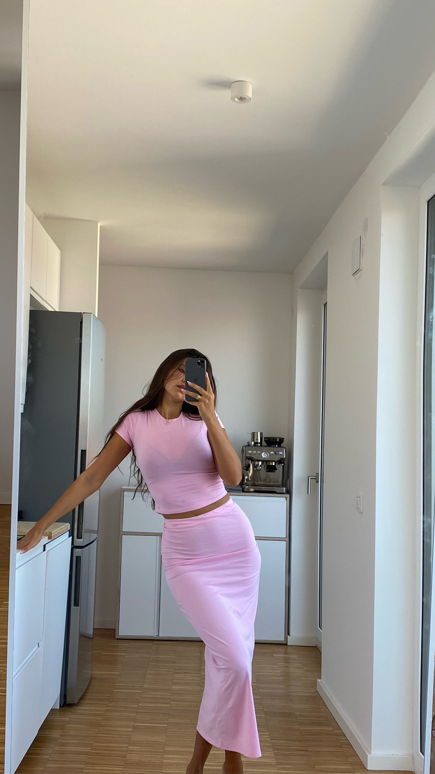 lounge skirt pink