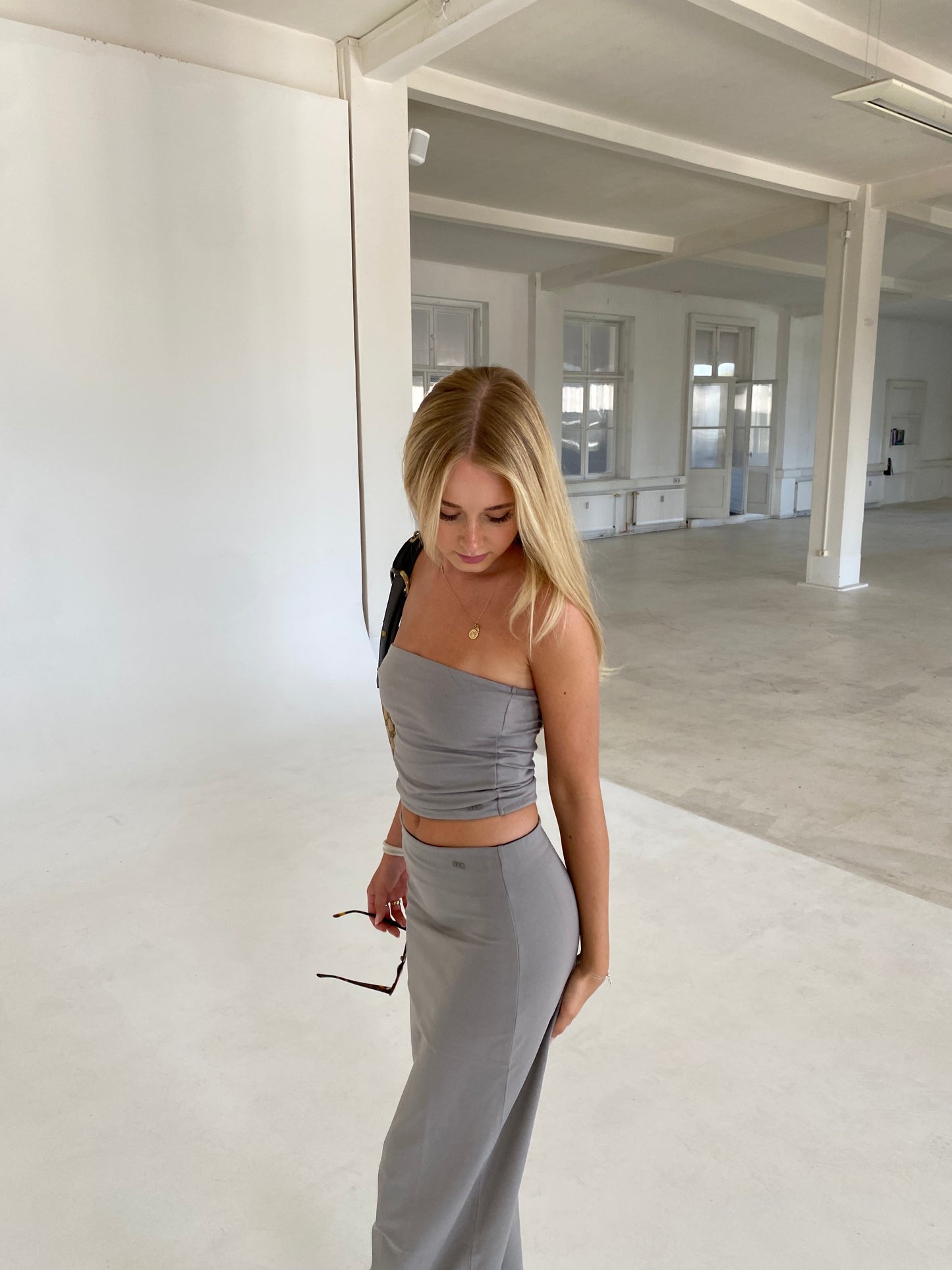 x lili - lounge skirt light grey