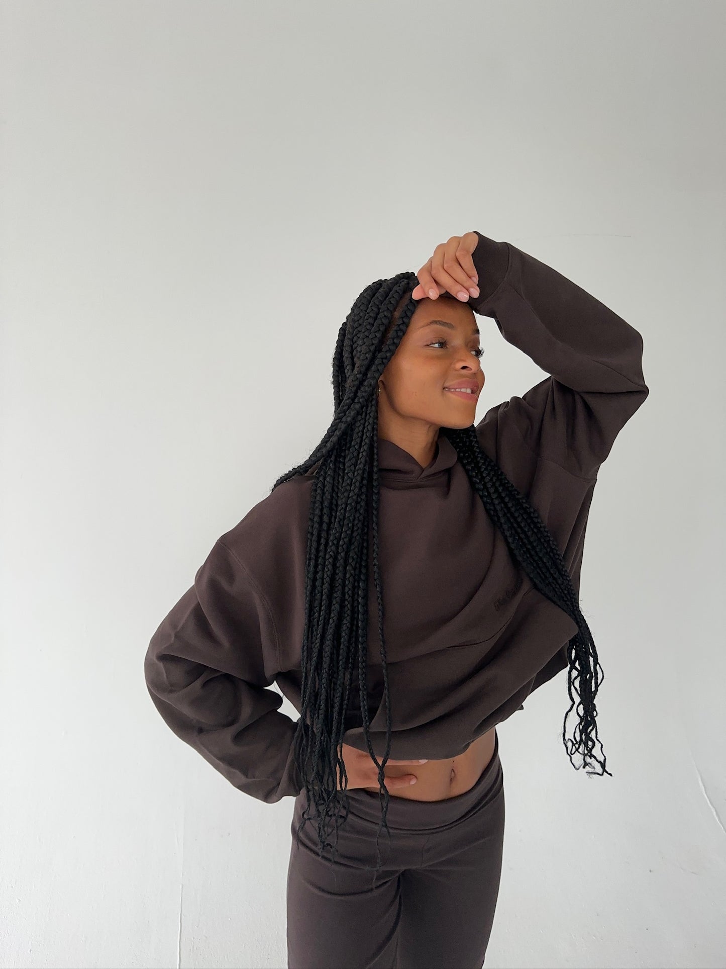 cozy dark brown set