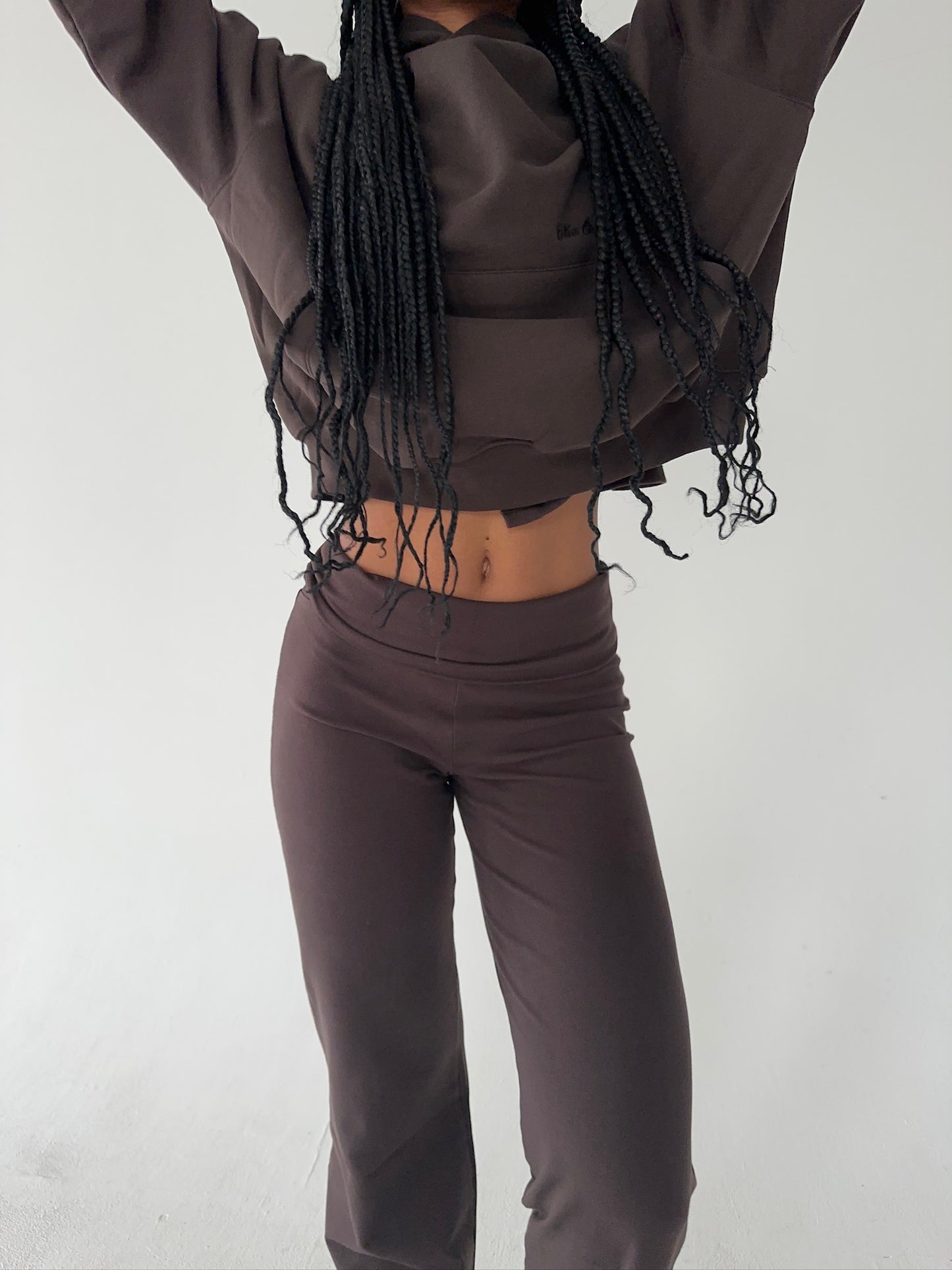 cozy dark brown set