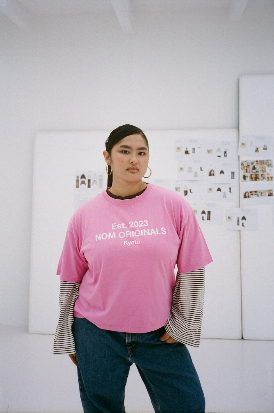 oversized tee kyoto magenta