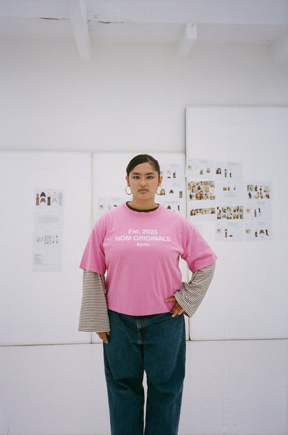 oversized tee kyoto magenta