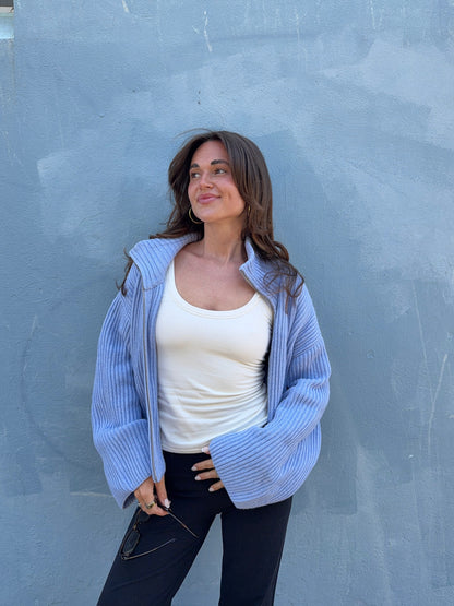 zipper babyblue