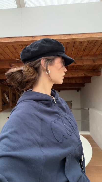 x fabi - zip hoodie deep blue