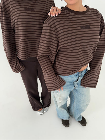 oversized longsleeve brown stripes