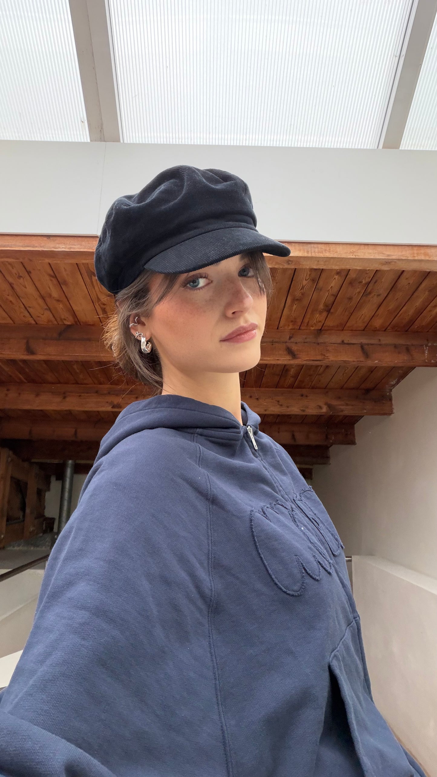 x fabi - zip hoodie deep blue