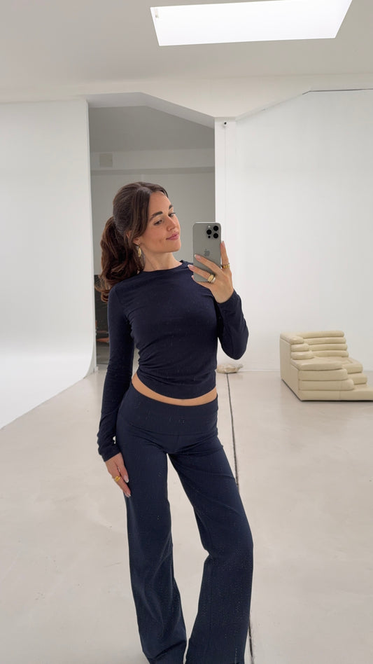 soft longsleeve long deep blue