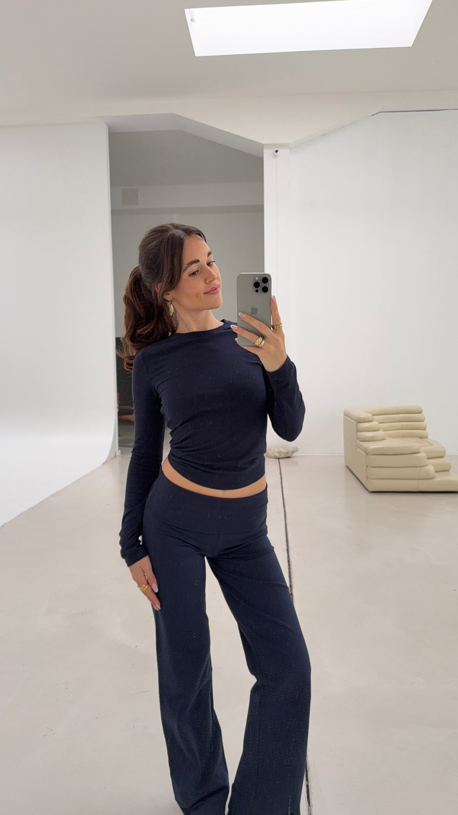 soft longsleeve long deep blue