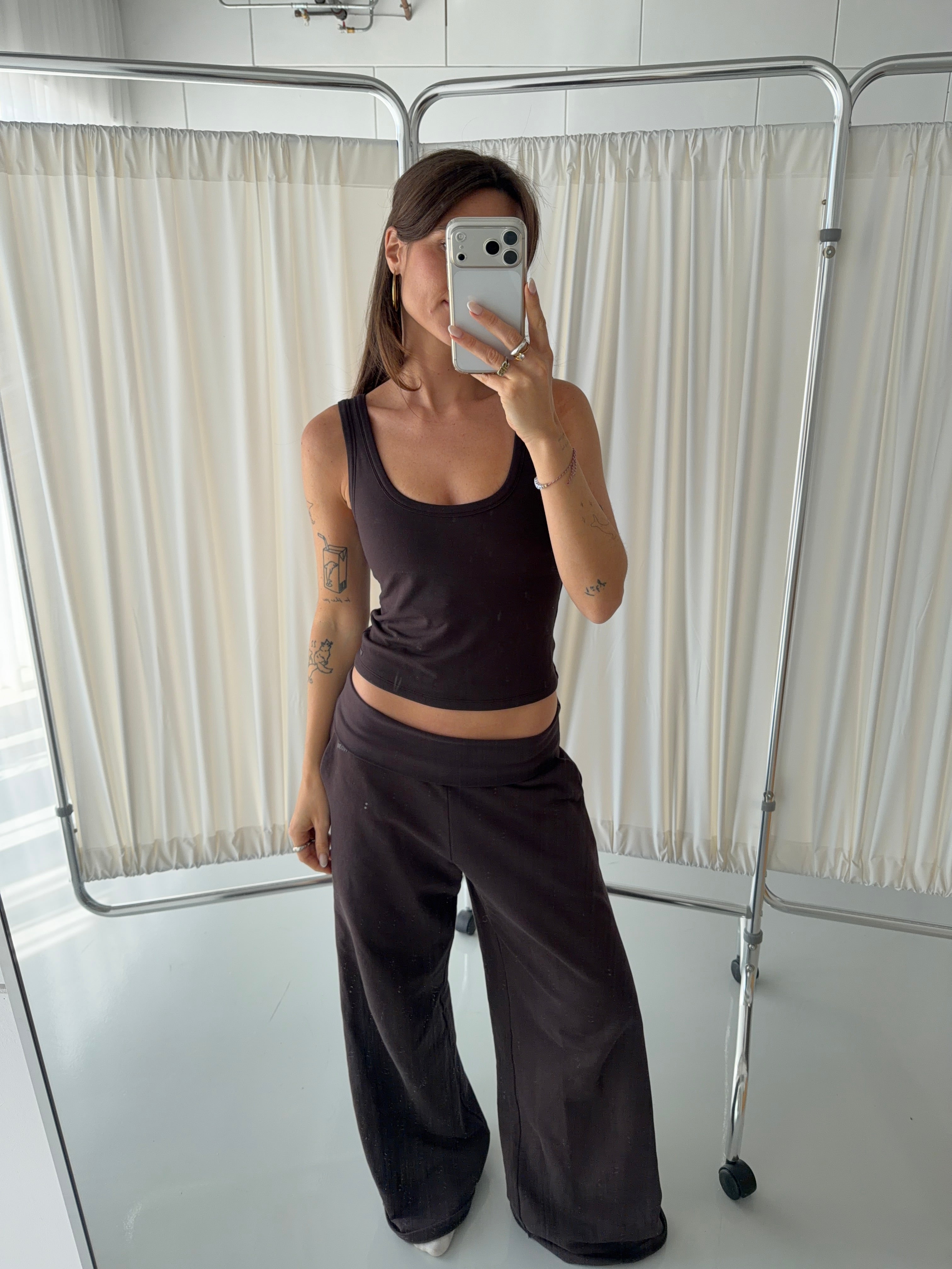 Foldover Pants Cocoa | Organic Cotton | Nom Originals
