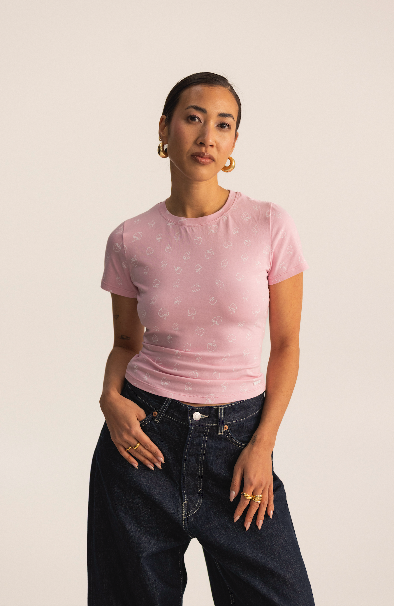 soft tee pink berries