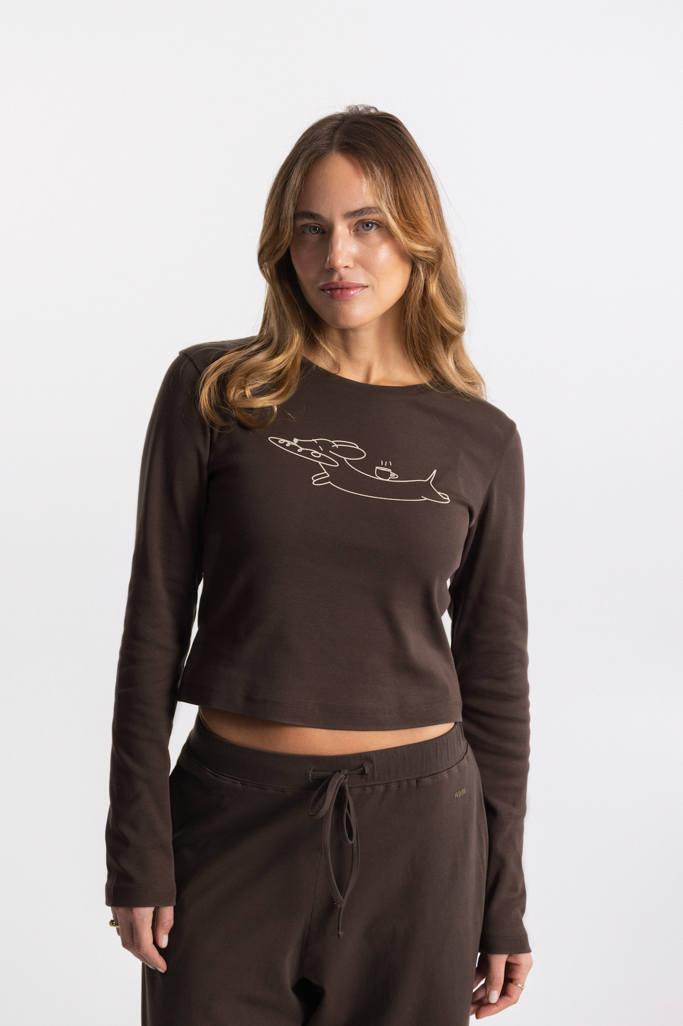 all day longsleeve brown - dog