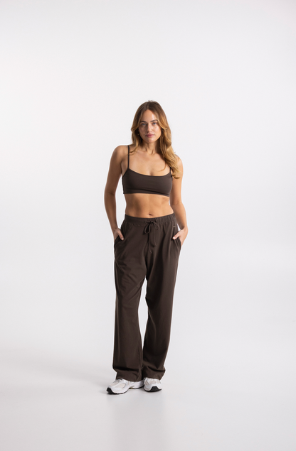 all day sweat pants brown