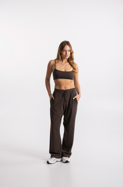 all day sweat pants brown