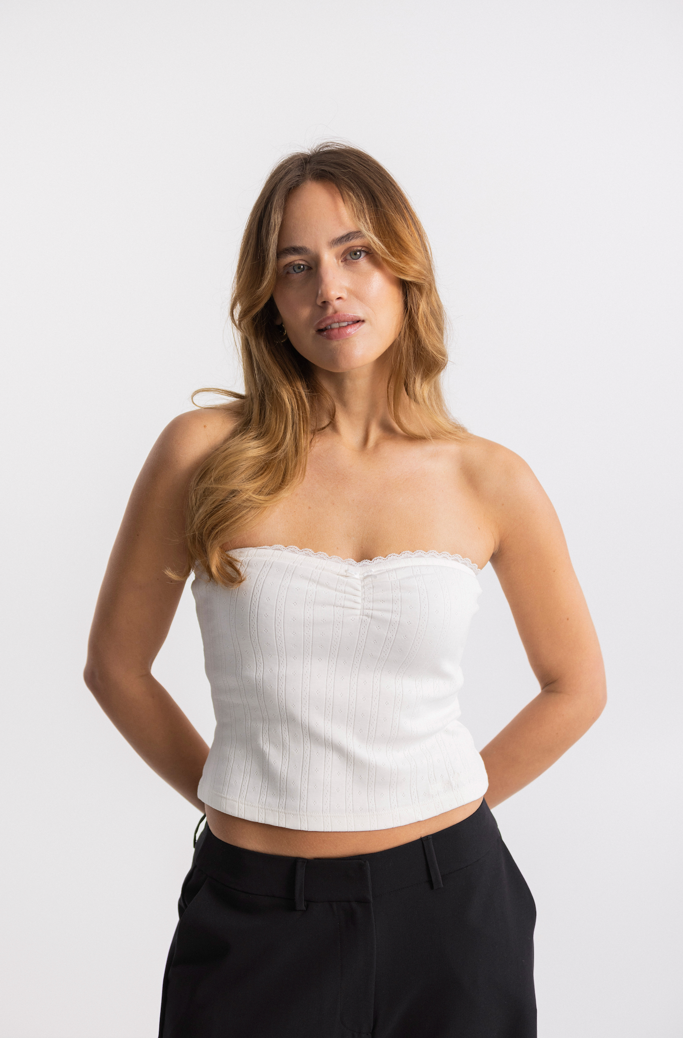 dreamy tube top off white