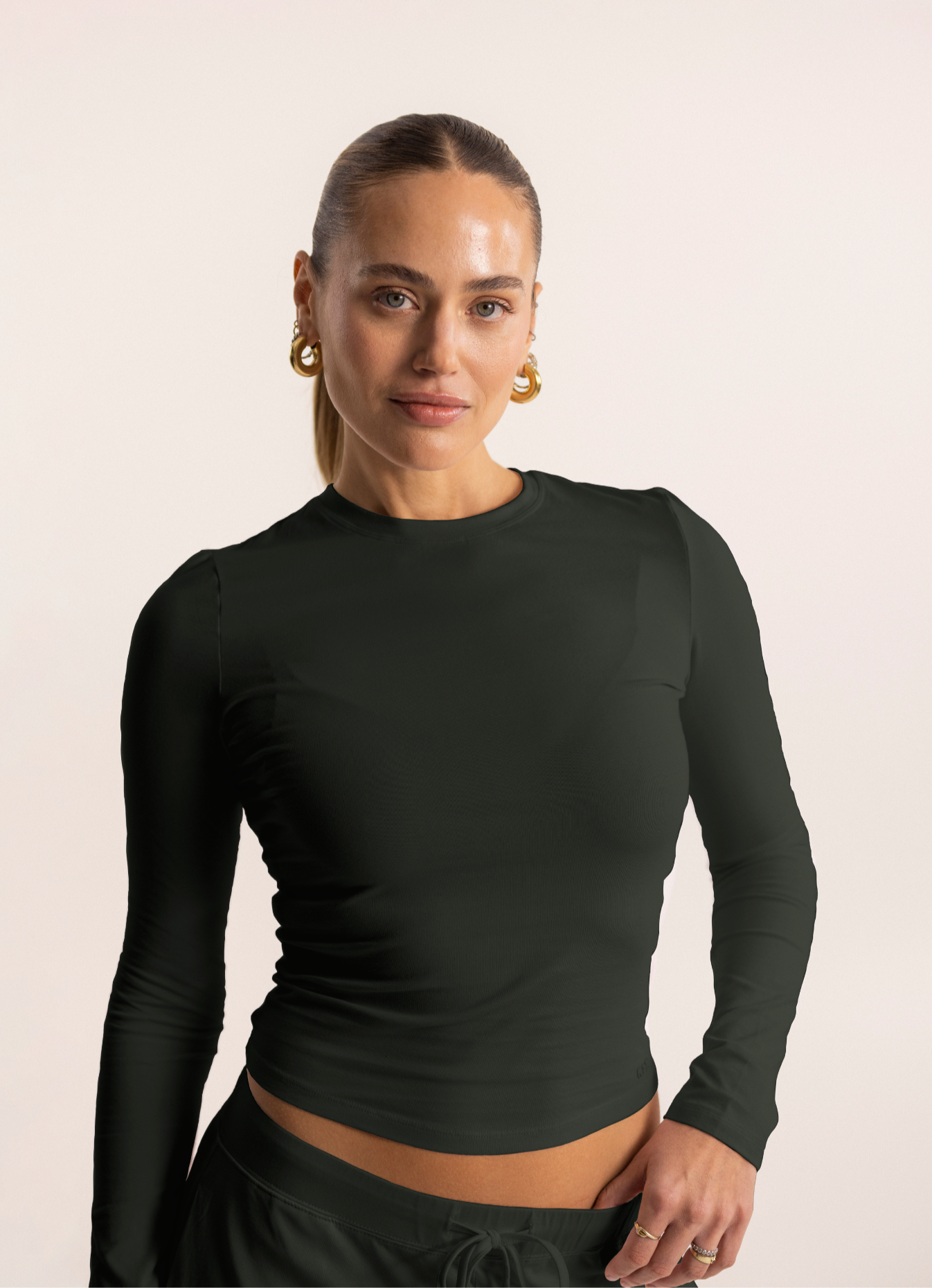 soft longsleeve long deep green