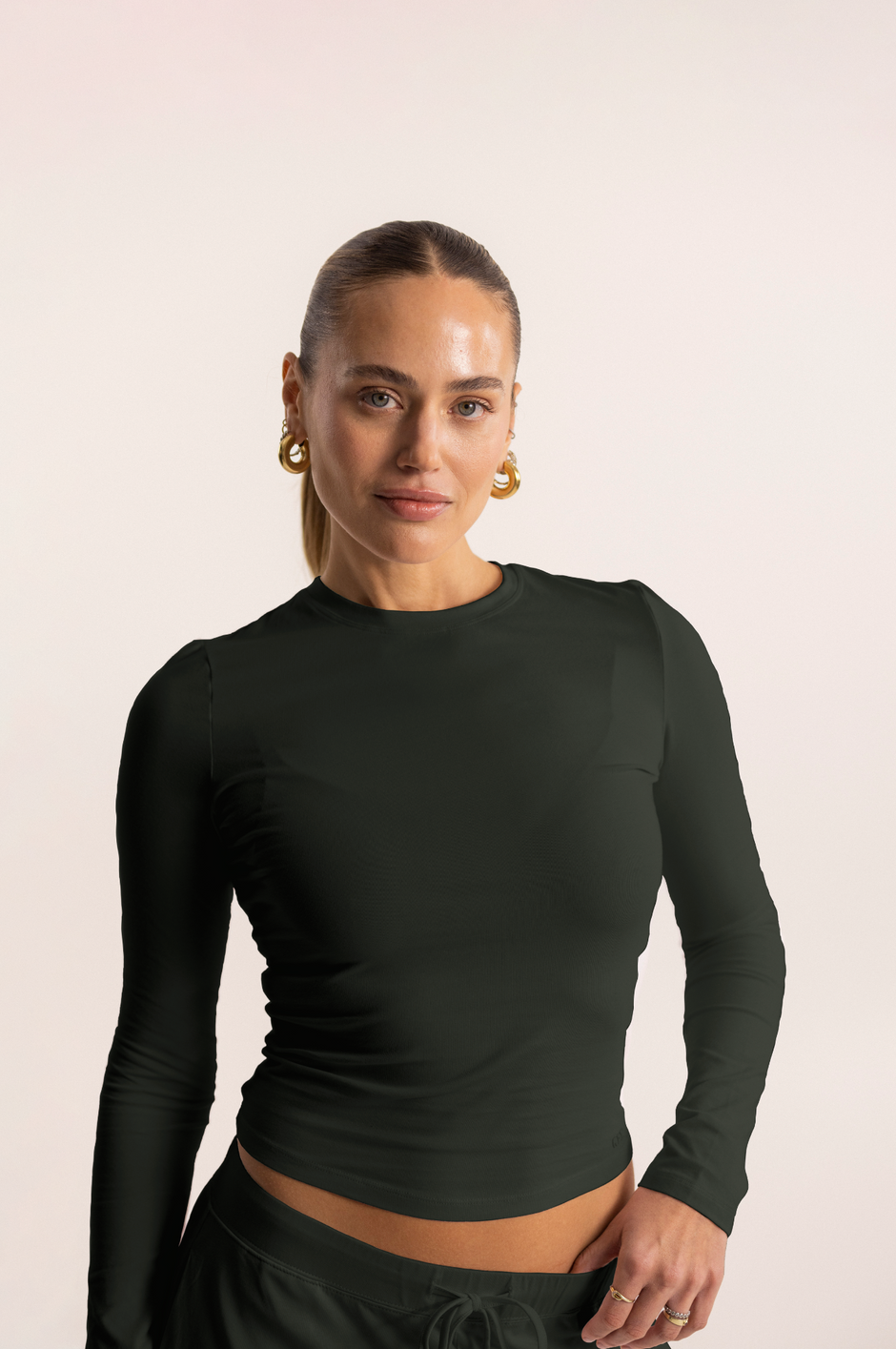 soft longsleeve long deep green