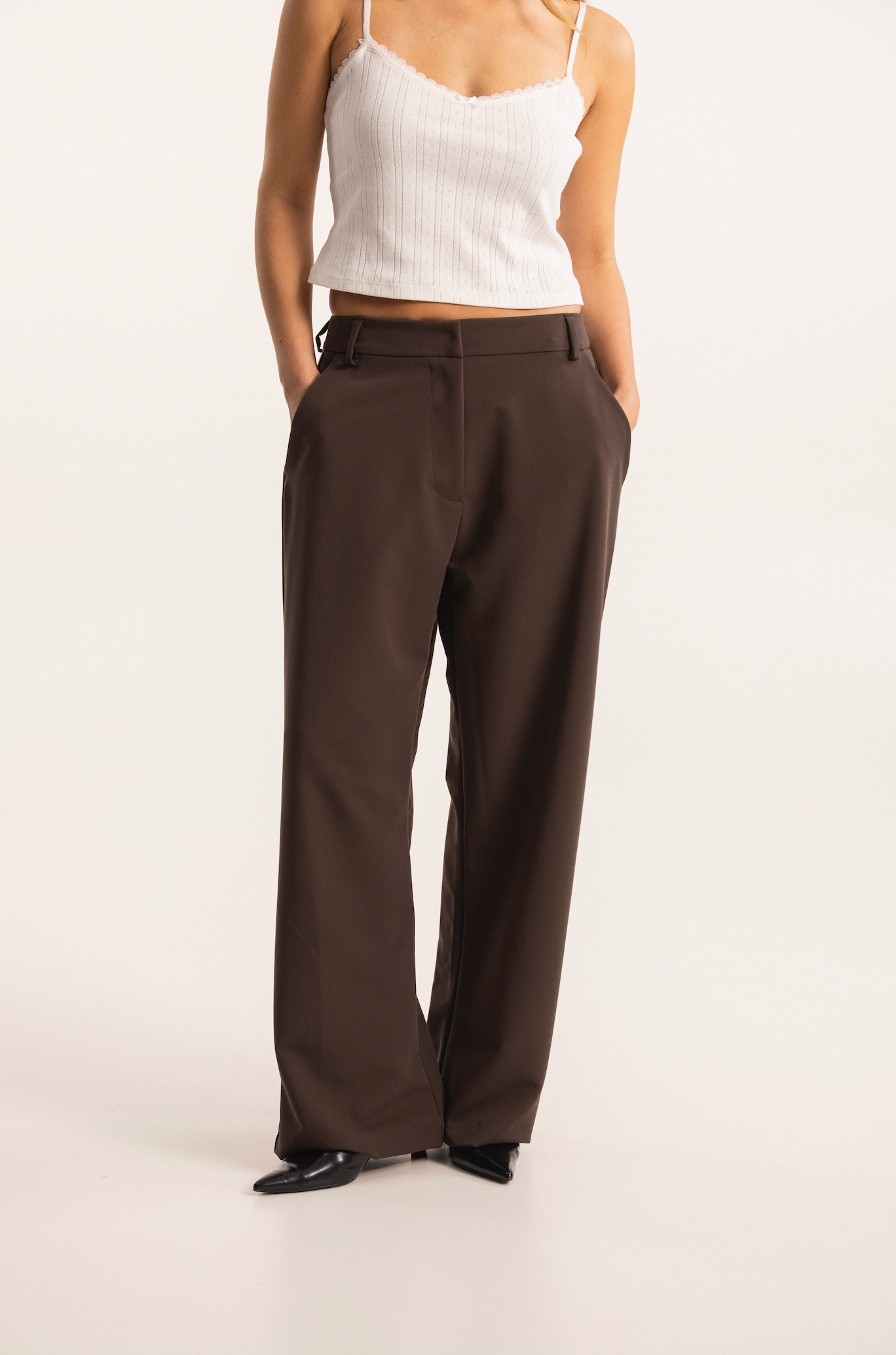 all day suit pants brown