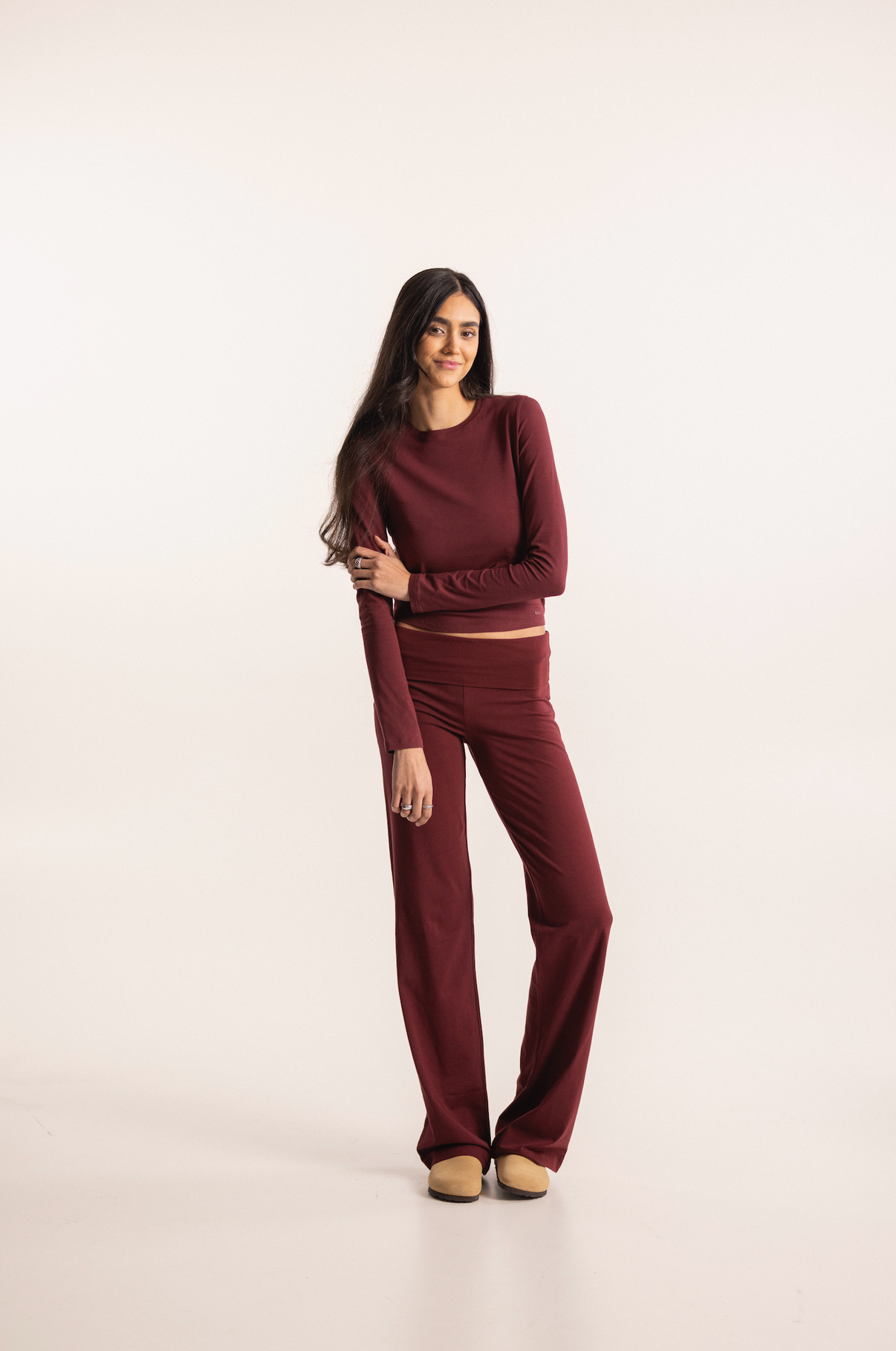 X Fabi Dark Red Organic Cotton Soft Pants – Nom Originals