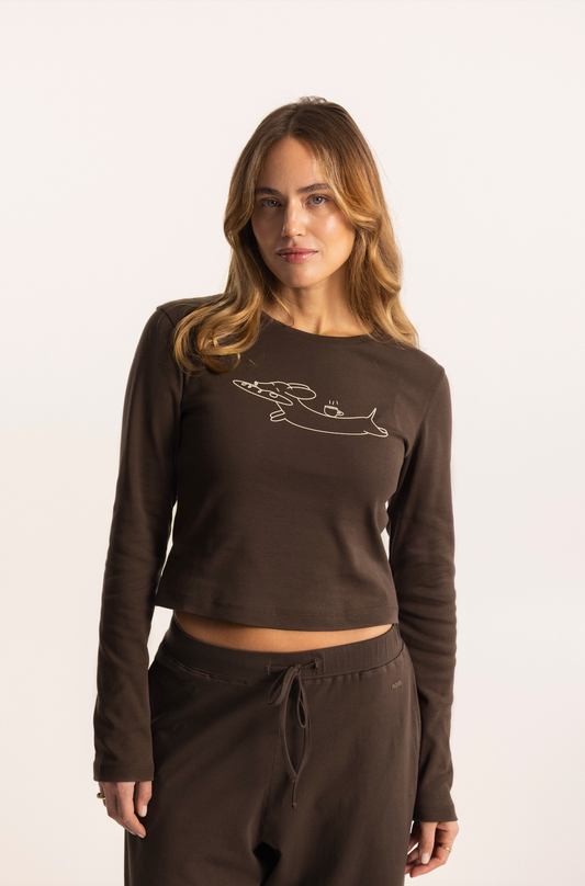 all day longsleeve brown - dog