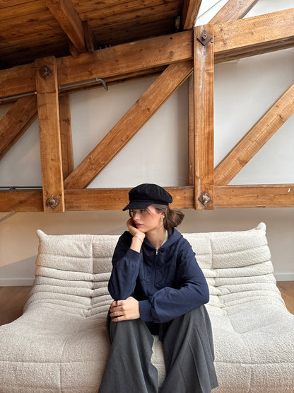 x fabi - zip hoodie deep blue