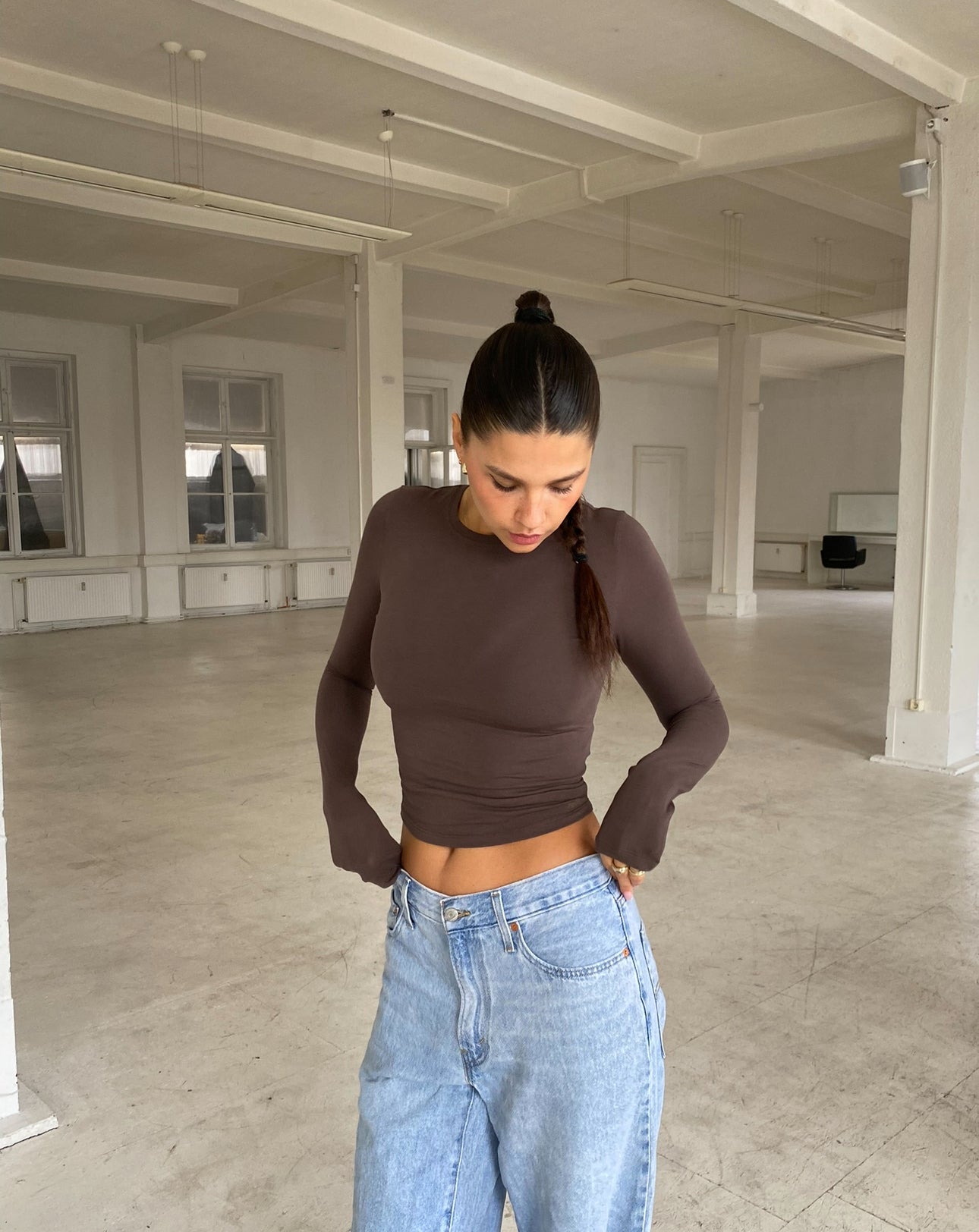 soft longsleeve long brown – Nom Originals