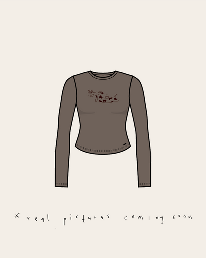 soft longsleeve long - berry dog - light brown