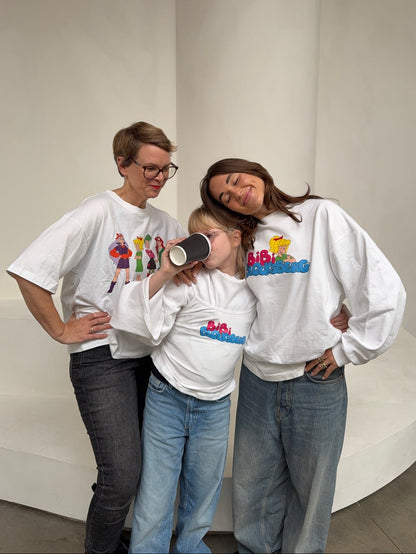 x bibi sweater white