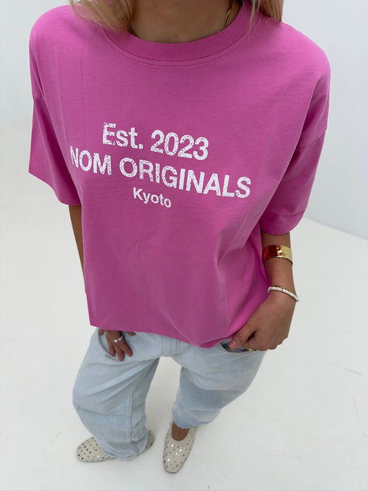 oversized tee kyoto magenta