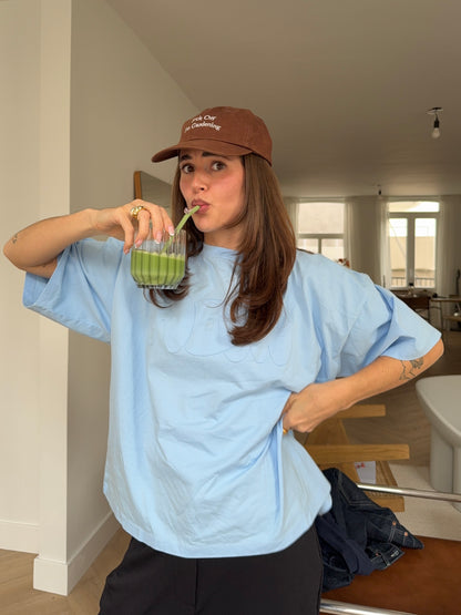 oversized tee arctic blue